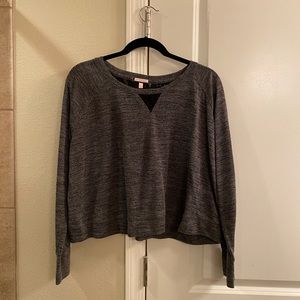 Victoria’s secret grey cropped sweater. L
